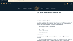 Holtz Leather - The Tucker Fine Leather Keychain
