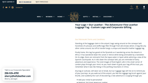 Holtz Leather - The Adventurer Fine Leather Luggage Tag