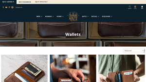 Holtz Leather - Personalized Bifold Wallets