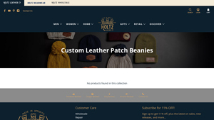 Holtz Leather - Custom Leather Patch Beanies