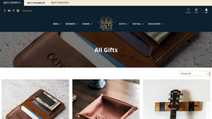 Holtz Leather - The Gates Personalized Leather Bifold Wallet