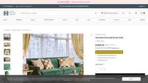 Furniture of America - Verdante Emerald Green Sofa