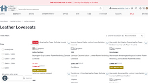 Home Gallery Stores - Leather Loveseats