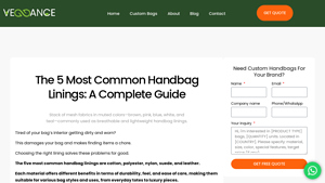 Honghu Leather - Handbag Linings Guide