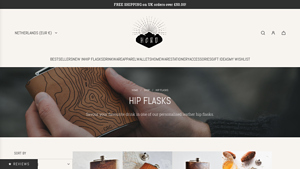 HÔRD - Personalised Leather Hip Flasks