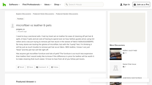 Houzz - Microfiber and Leather Furniture