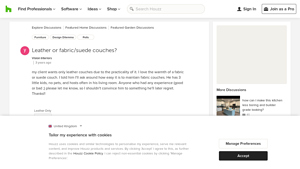 Houzz - Leather Couches