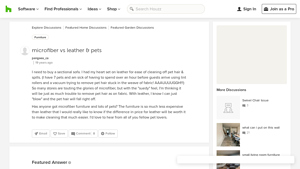 Houzz - Microfiber vs. Leather Furniture for Pet Owners