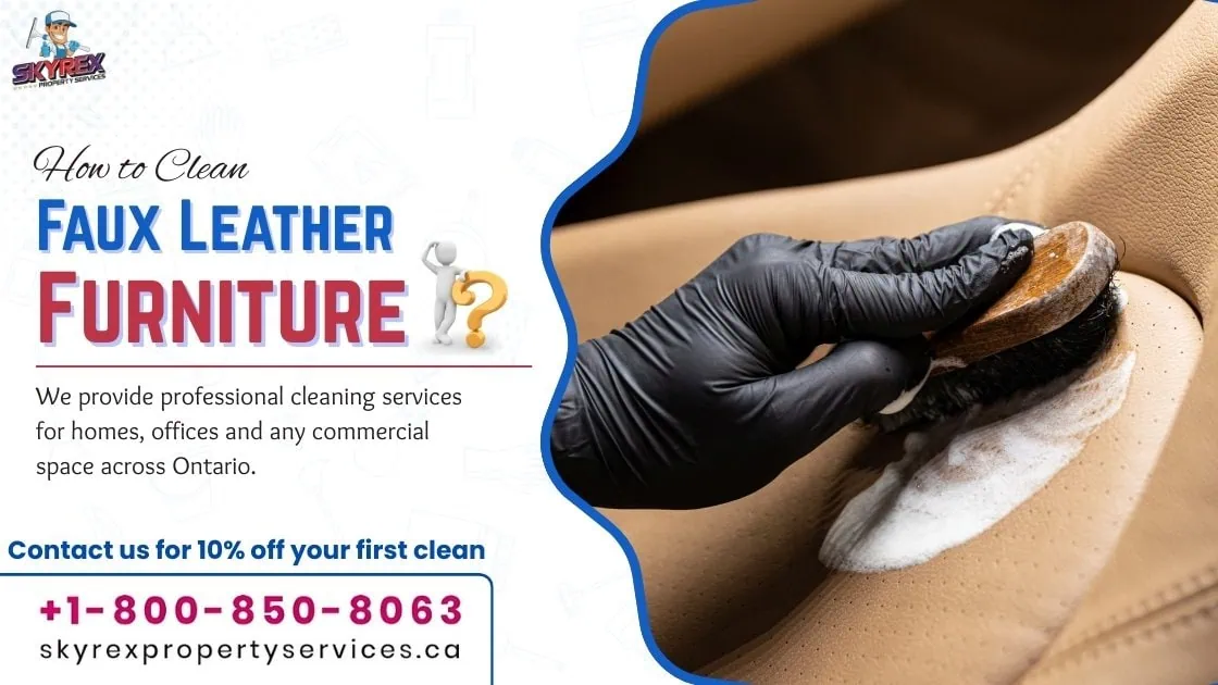 An application scenario or product detail of how to clean faux leather - Image 14