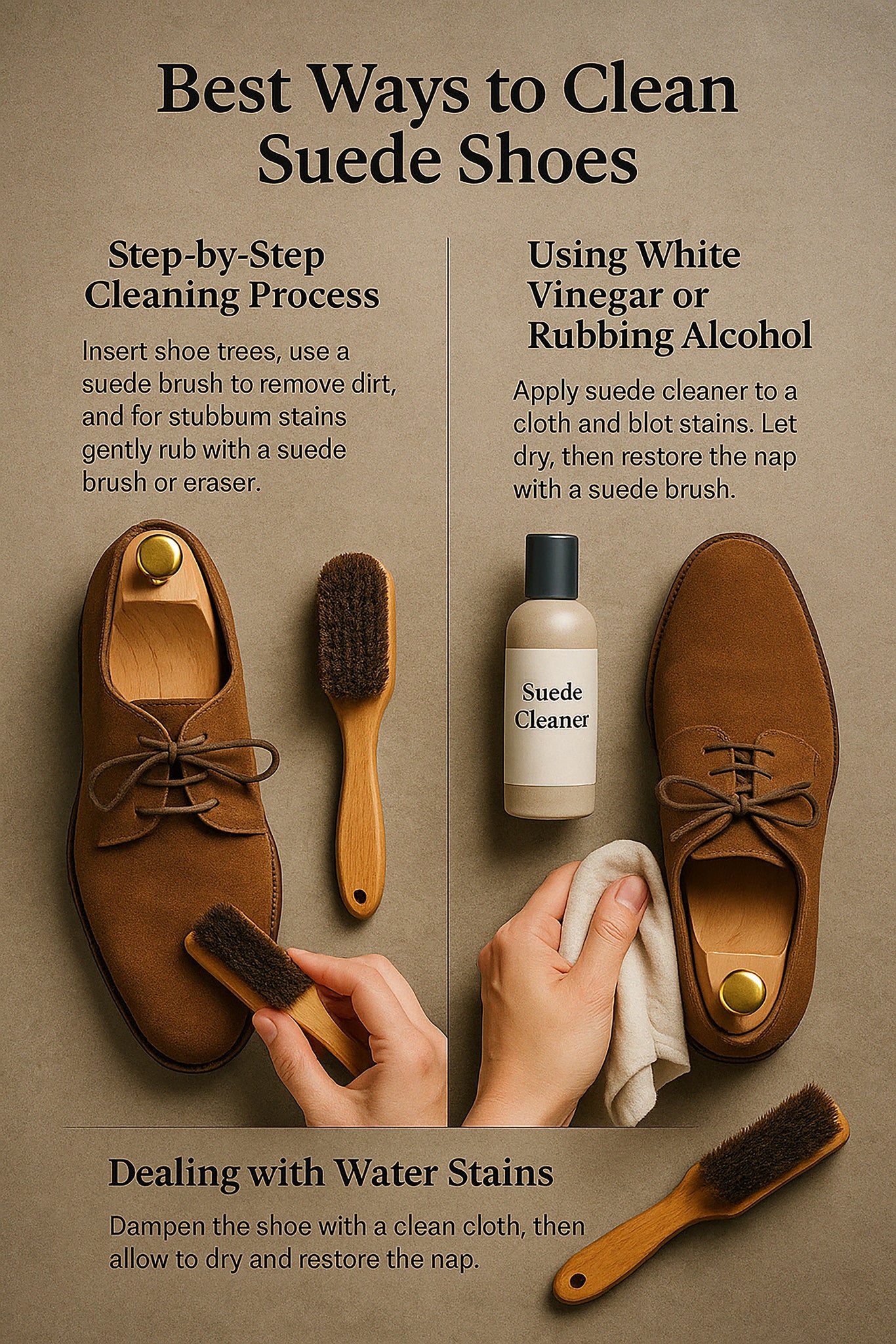 An application scenario or product detail of how to clean synthetic suede shoes - Image 19