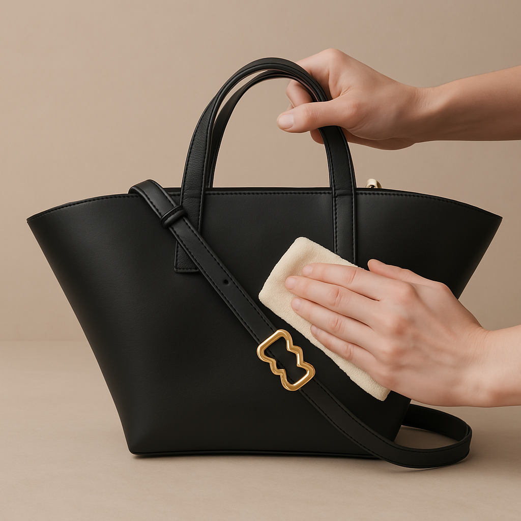 An application scenario or product detail of how to clean vegan leather - Image 18