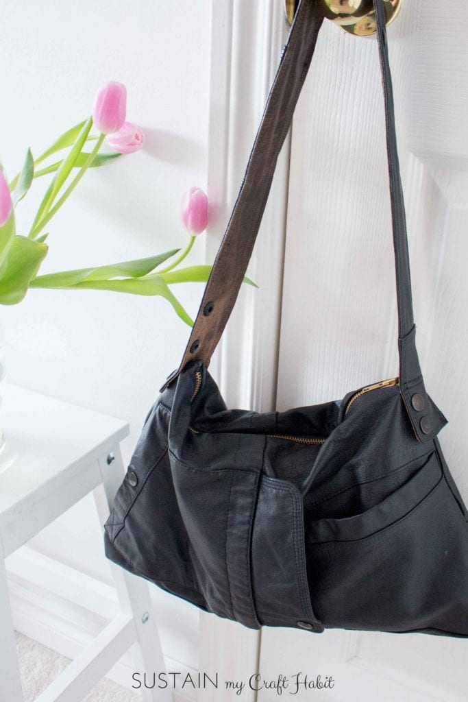An application scenario or product detail of how to make a leather bag - Image 23