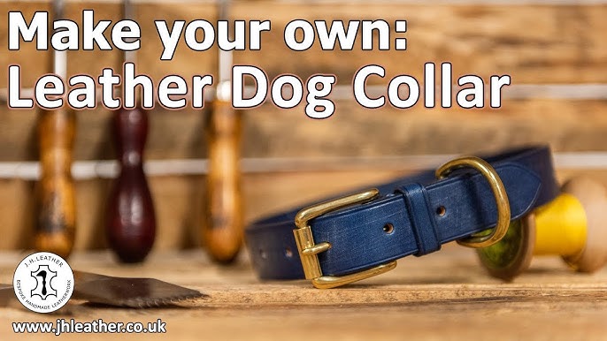 An application scenario or product detail of how to make a leather dog collar - Image 1