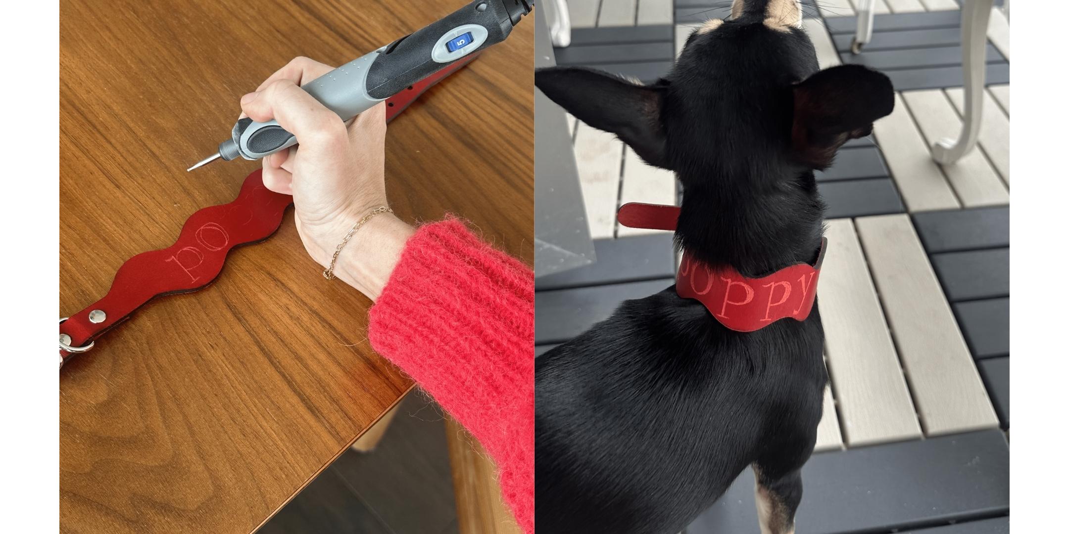 An application scenario or product detail of how to make a leather dog collar - Image 16