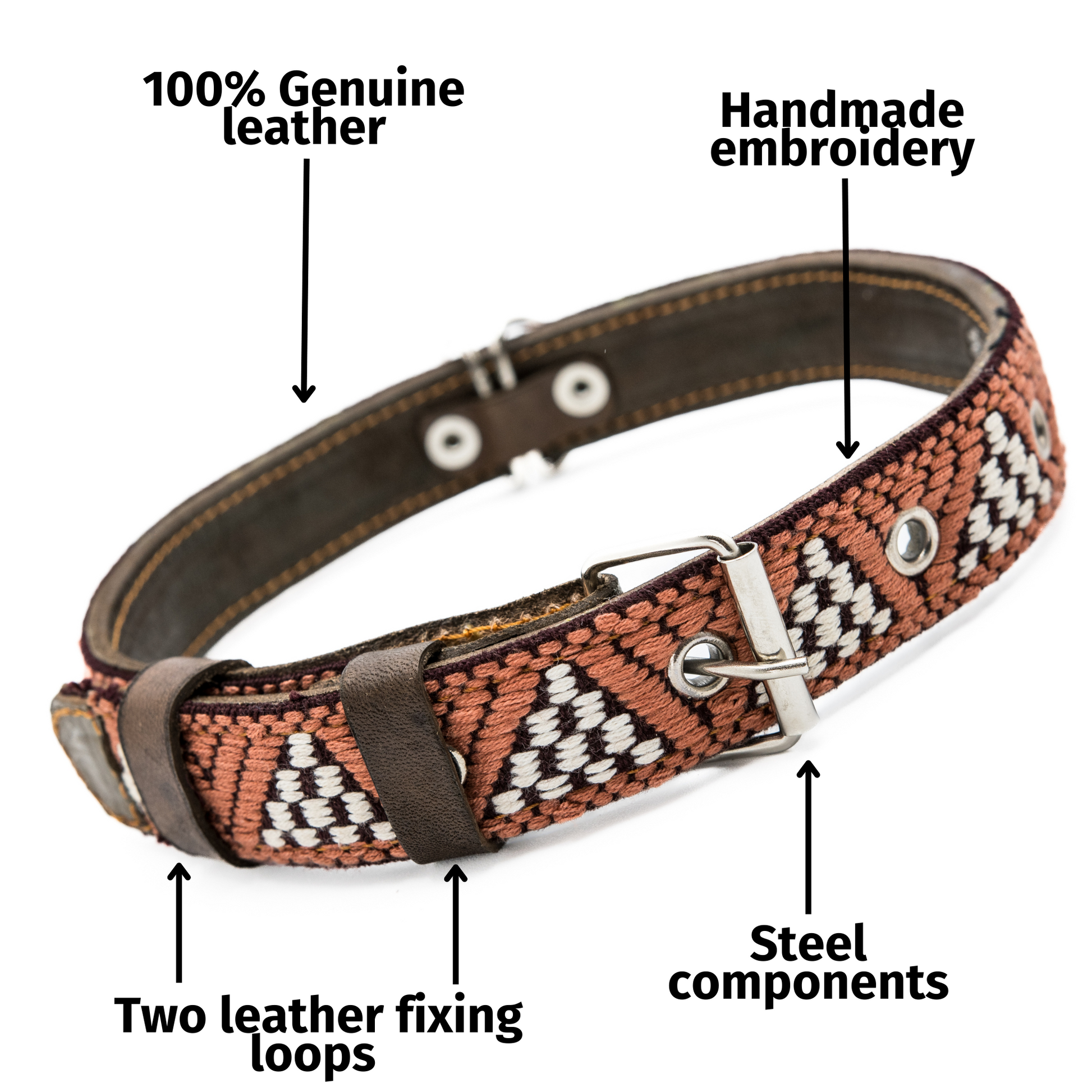 An application scenario or product detail of how to make a leather dog collar - Image 24