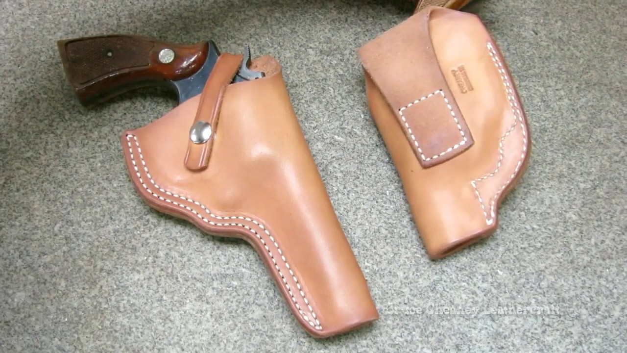 An application scenario or product detail of how to make a leather gun holster - Image 1