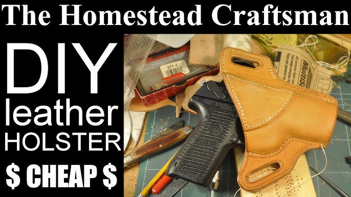 An application scenario or product detail of how to make a leather gun holster - Image 2