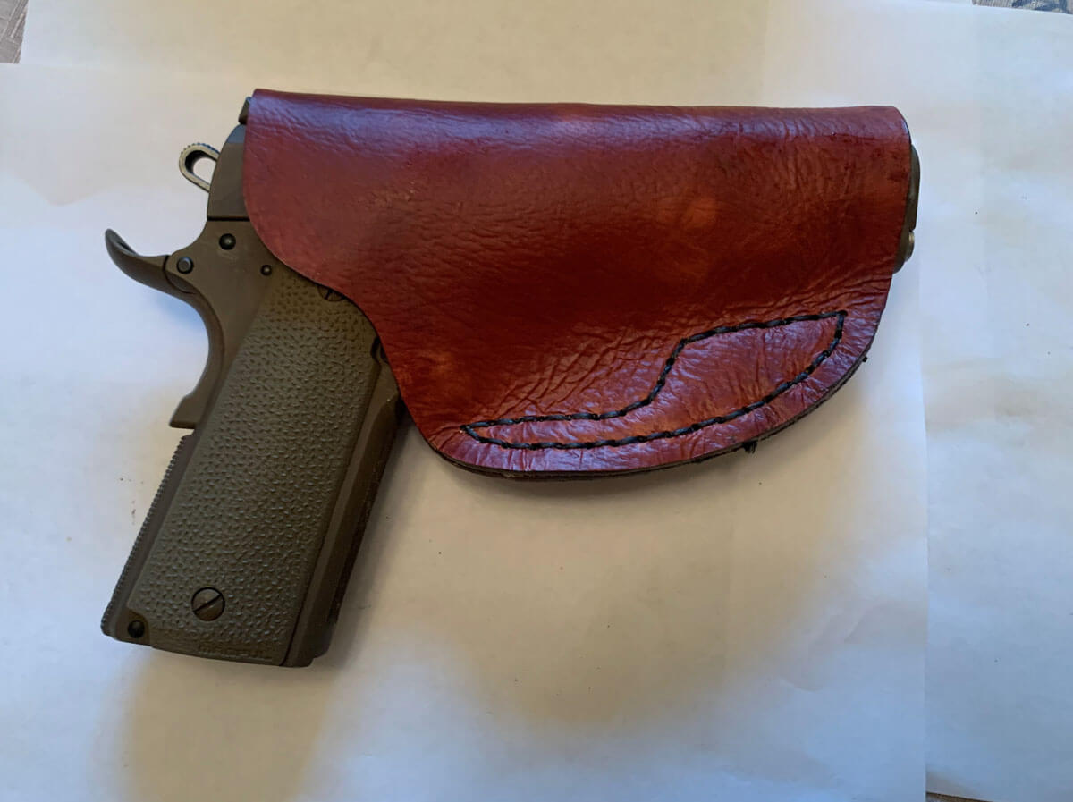 An application scenario or product detail of how to make a leather gun holster - Image 15