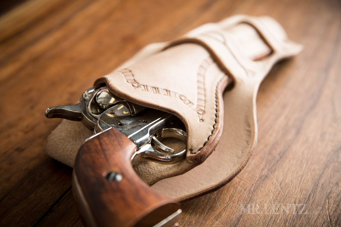 An application scenario or product detail of how to make a leather holster - Image 16