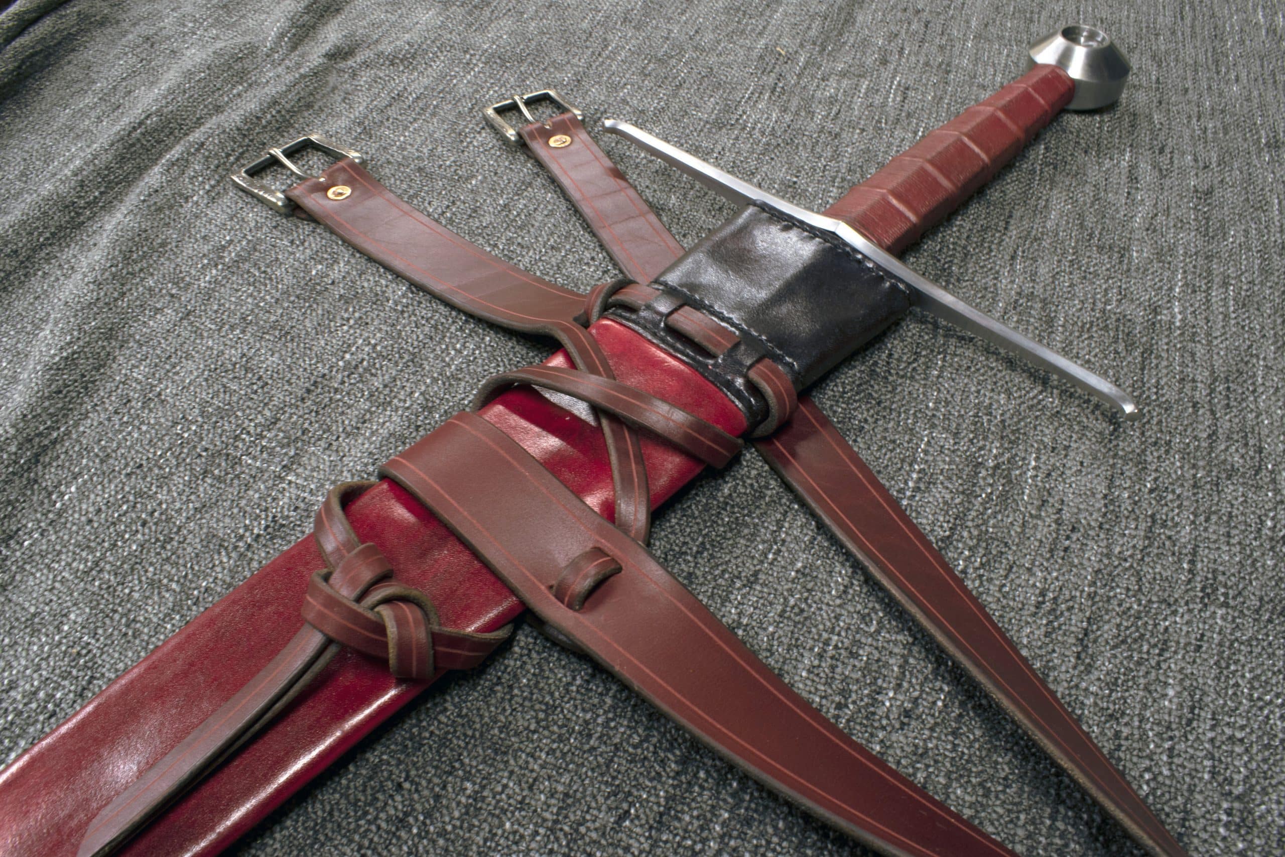An application scenario or product detail of how to make a leather scabbard - Image 13