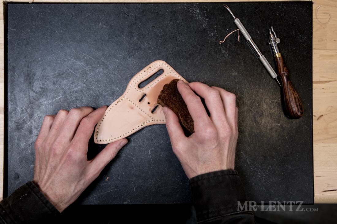 An application scenario or product detail of how to make a leather sheath - Image 9