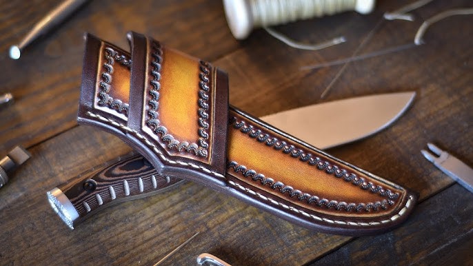 An application scenario or product detail of how to make a leather sheath - Image 17