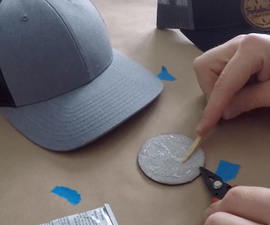 An application scenario or product detail of how to make leather patches for hats - Image 5
