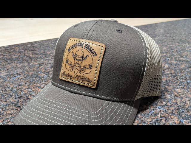 An application scenario or product detail of how to make leather patches for hats - Image 11