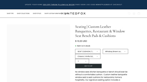 Hunted Fox - Custom Leather Banquettes