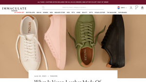Immaculate Vegan - Sustainable Leather Alternatives