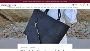Immaculate Vegan - Cork Leather