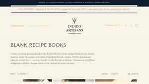 Indigo Artisans - Custom Recipe Books