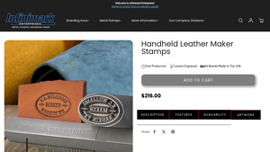 Infinimark - Handheld Leather Maker Stamps