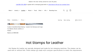 Infinity Stamps - Hot Stamps for Leather