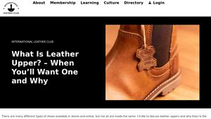 International Leather Club - Leather Uppers