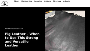 International Leather Club - Pig Leather