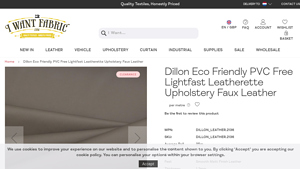 Dillon - Eco Friendly PVC Free Leatherette Upholstery