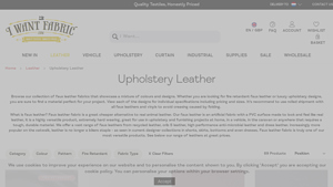 I Want Fabric - Upholstery Leather Fabrics