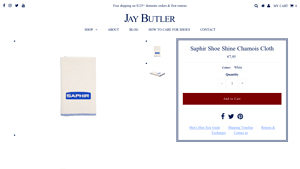 Jay Butler - Saphir Shoe Shine Chamois Cloth