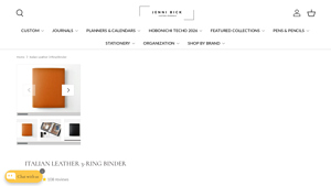 Jenni Bick - Italian Leather 3-Ring Binder