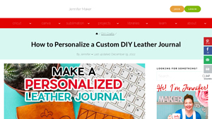 Jennifer Maker - DIY Leather Journal