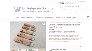 Jessica Wilkeson - Custom Leather Keychains