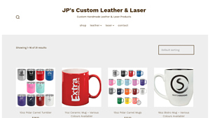 JP Custom Leather - 10oz Polar Camel Tumbler