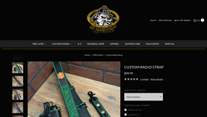 JP Custom Leatherworks - Custom Radio Strap