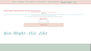 Kate Oates - Handmade Leather Can Koozie