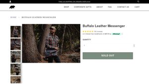 Kodiak Leather - Buffalo Leather Messenger
