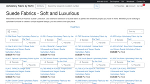 KOVI Fabrics - Suede Fabrics Collection
