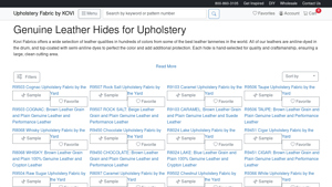 Kovi Fabrics - Premium Aniline-Dyed Leather Hides