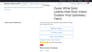 Kovi Fabrics - K8838 Oyster Outdoor/Indoor Vinyl