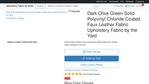 Kovi Fabrics - E9240 Dark Olive Upholstery Fabric